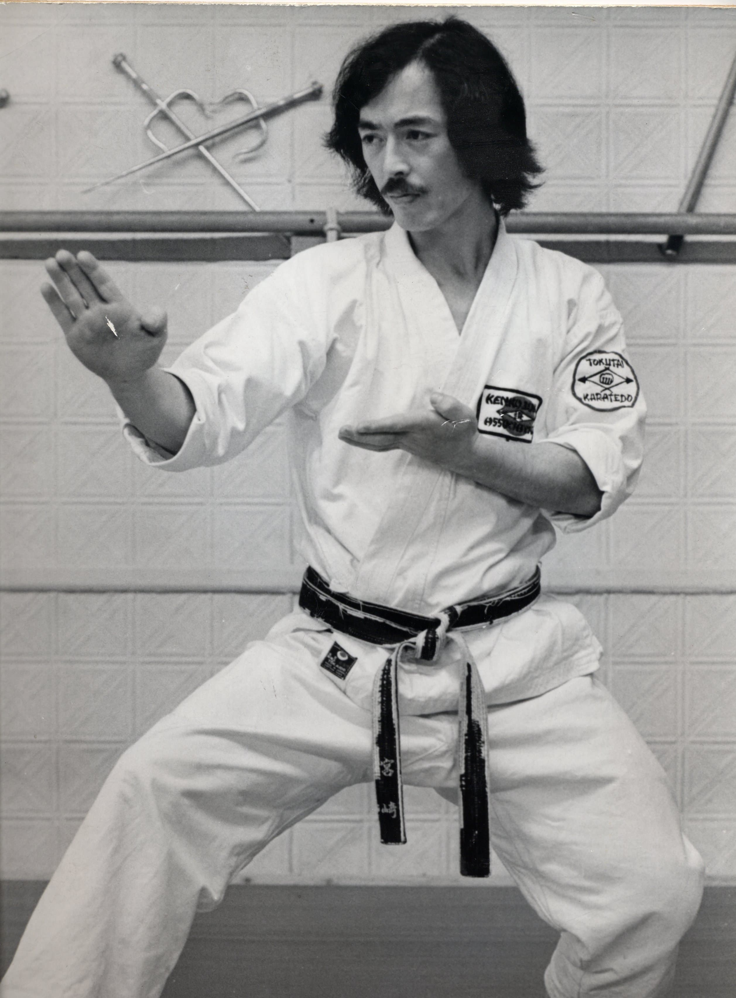 Master Toyotaro Miyazaki demonstrating shuto uke