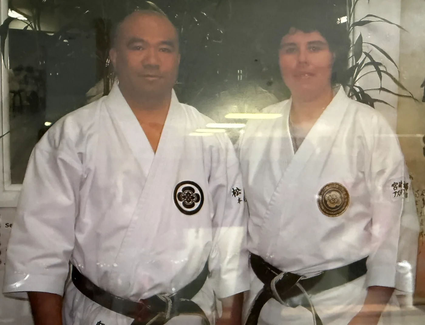 Sensei Janet Troche-Molerio with Shihan Kai Leung, chief instructor of The Shotojuku